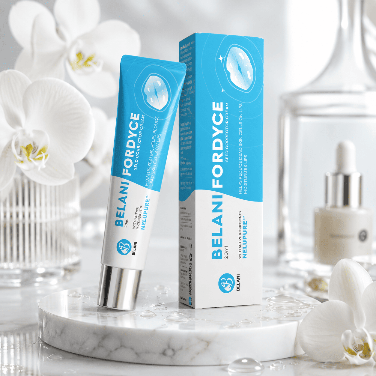 Belani Fordyce  Tratamiento hidratante avanzado para unos labios suaves, nutridos y visiblemente más saludables.